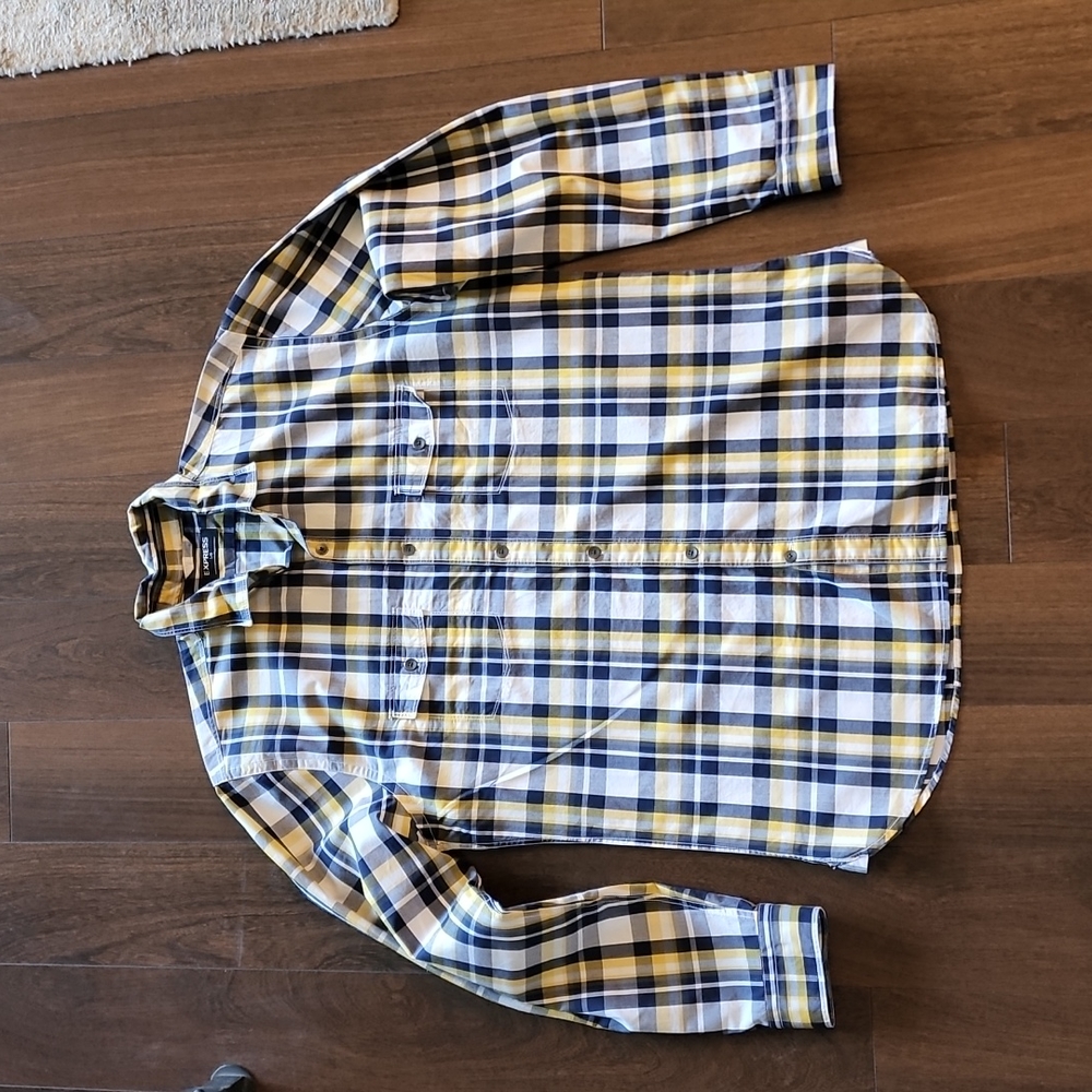 Express Long Sleeve Button Down Shirt. Men's L